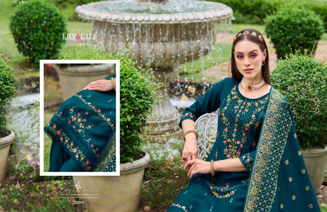 Hasmeena Vol 4 By Lily And Lali Viscose Embroidery Kurti With Bottom Dupatta Orders in India
